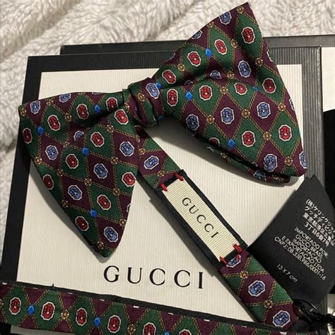 red gucci bow tie|Gucci tie outlet.